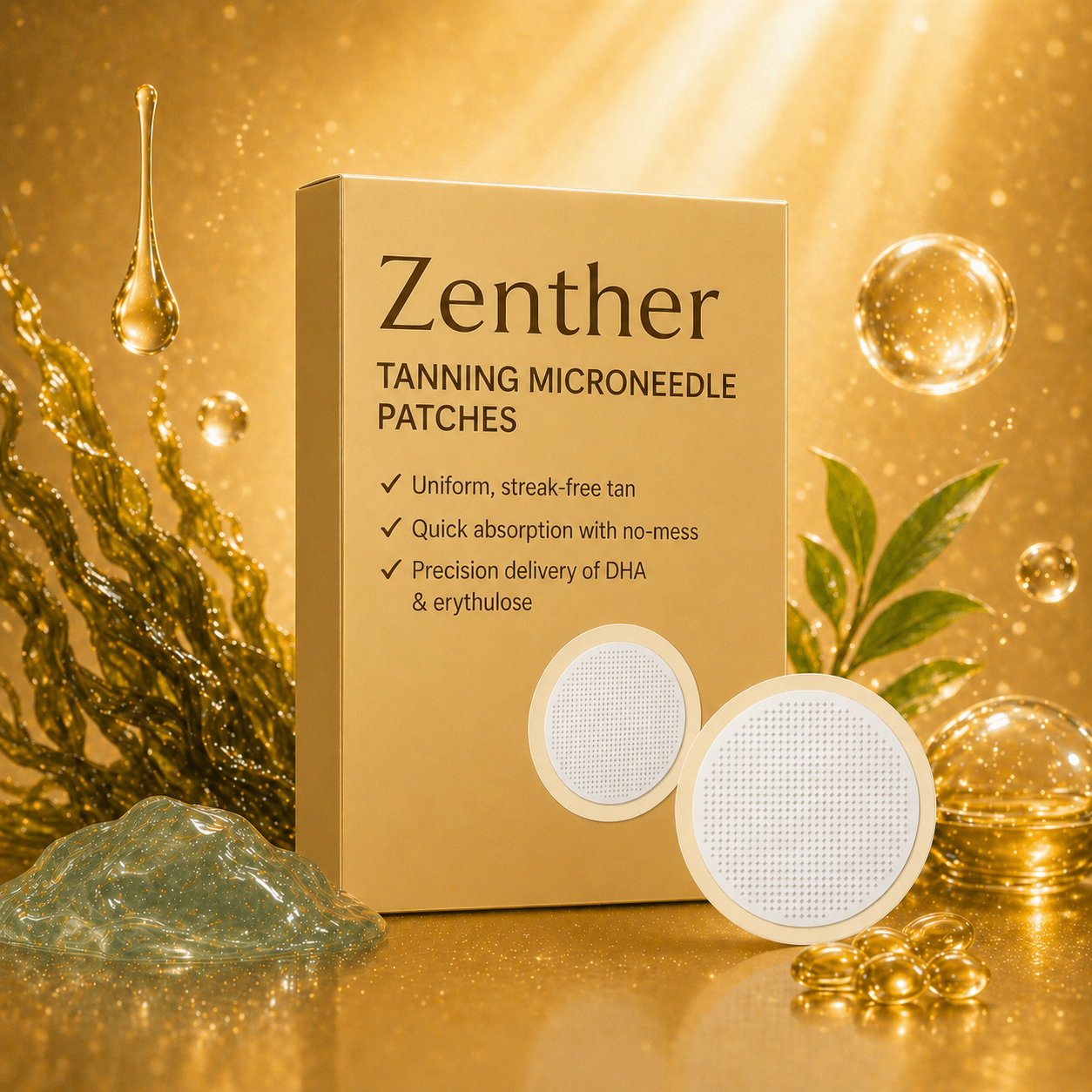 Zenther's Tanning Microneedle Patches