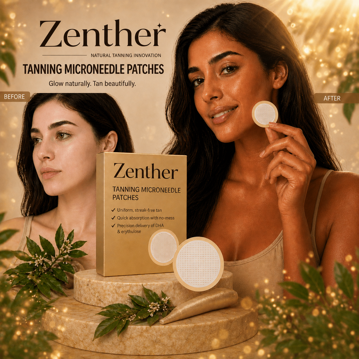 Zenther's Tanning Microneedle Patches
